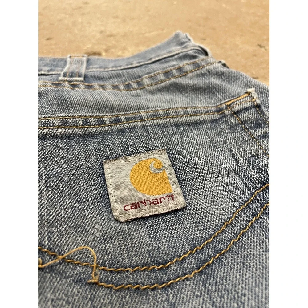 Carhartt‎ Jeans Mens 33x30 Blue Relaxed Fit Straight Leg Workwear 101483-988
